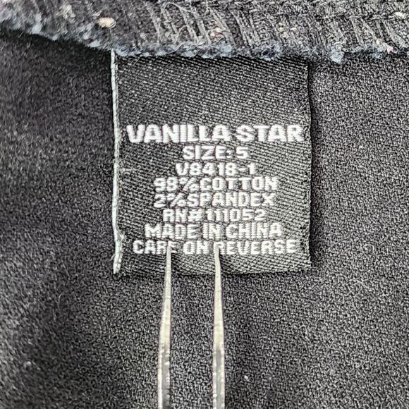 Vanilla Star Dress Womens 5 Juniors Black Corduroy Jumper Overalls Mini Casual - Picture 7 of 9
